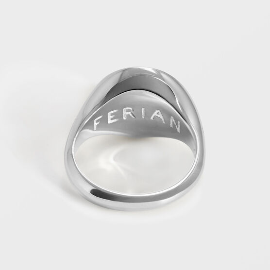 Tate silver signet ring